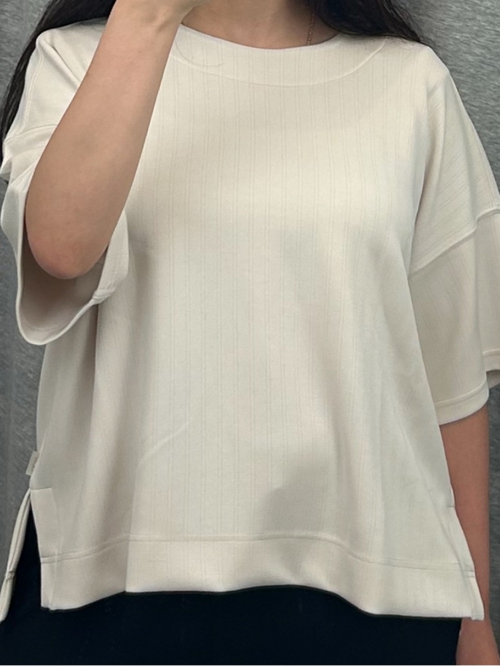 Splendid Cream super soft Oversized Ribbed Women’s Top